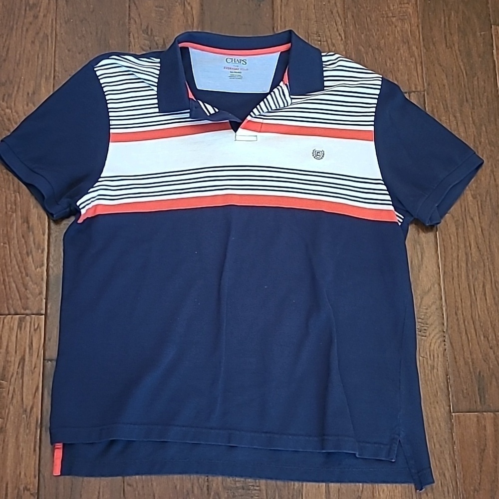 💥3for$12💥 Chaps men's striped polo style shirt size XL